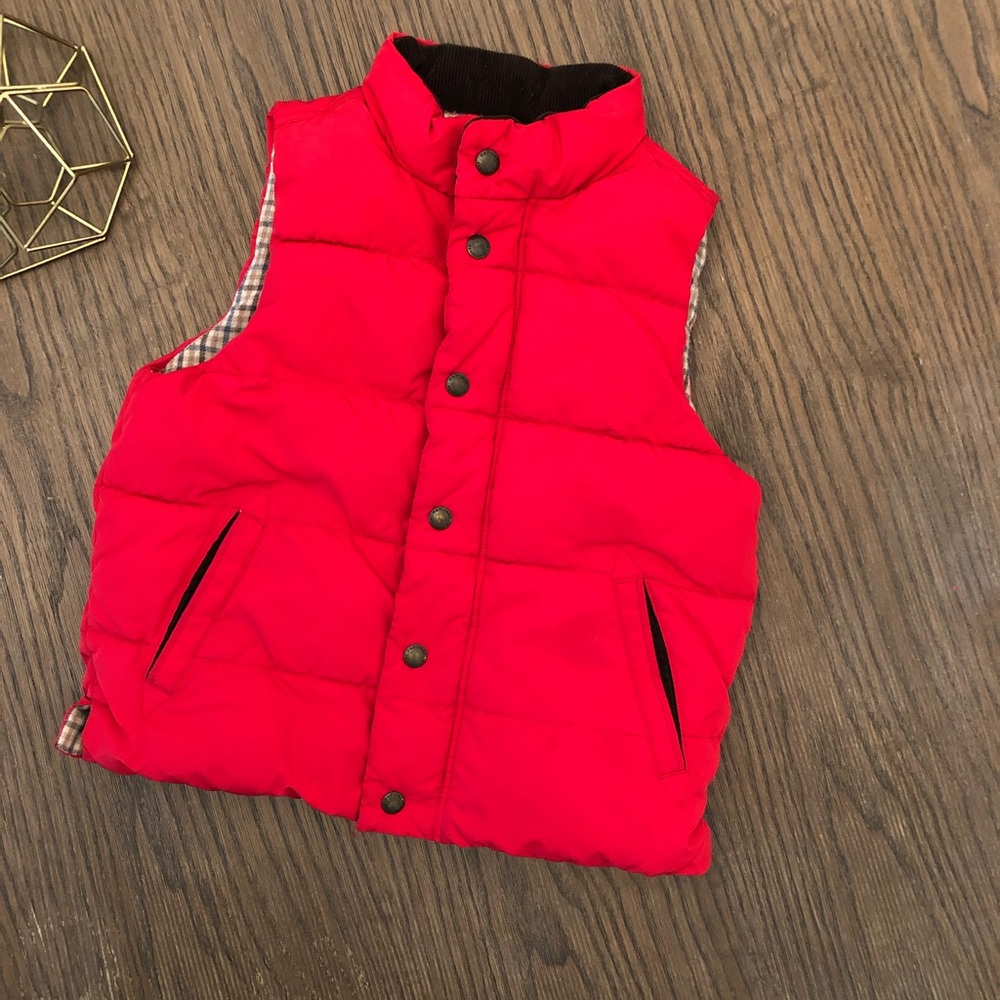 Baby Gap toddler boy red vest